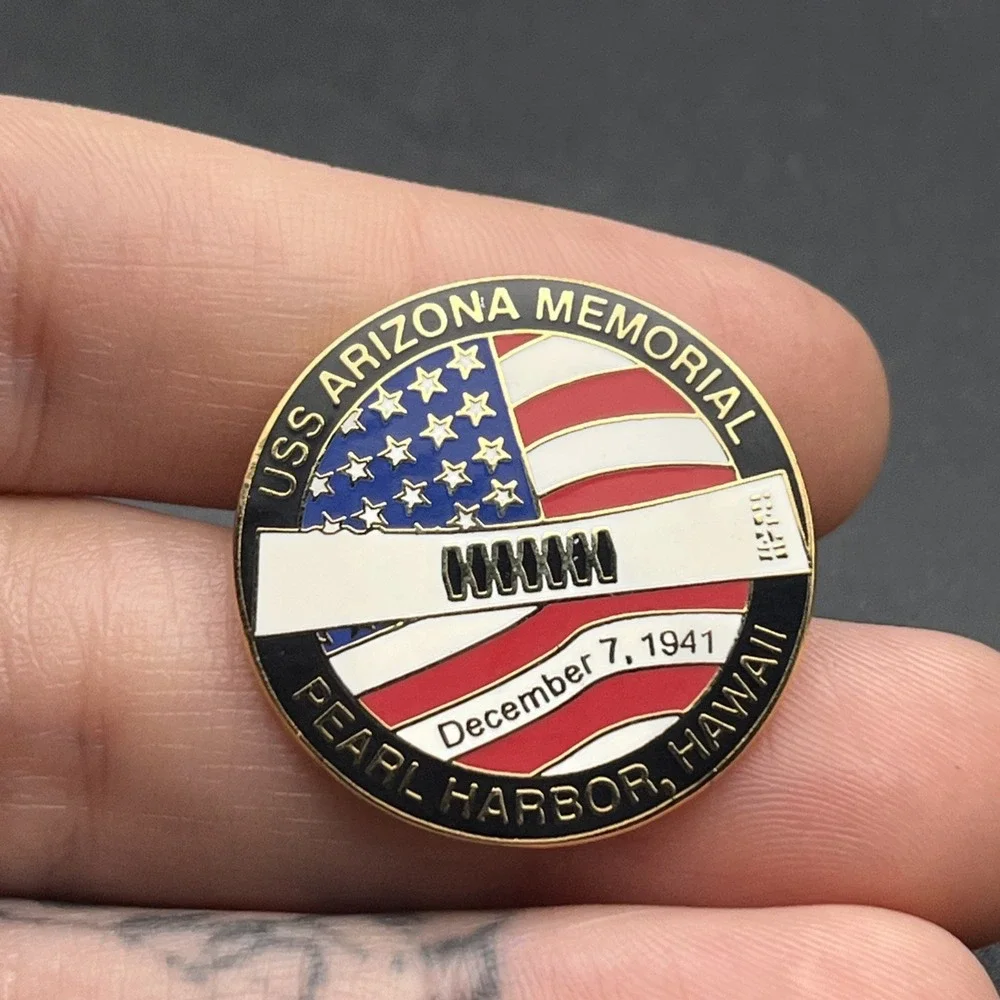 USS Arizona Memorial Pearl Harbor Hawaii 1941 Lapel‎ Hat Pin